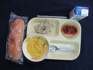 7月14日の学校給食(中学校献立)