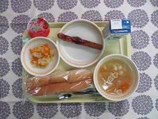 8月30日の学校給食（中学校献立）