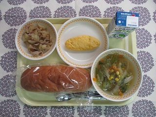 9月1日の学校給食（中学校献立）