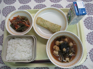 9月12日の学校給食(中学校献立)
