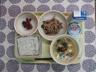 9月21日の学校給食(中学校献立)
