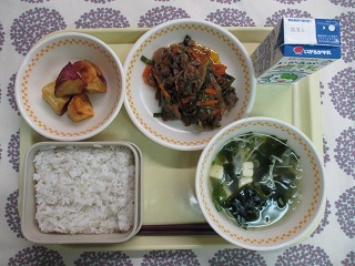 9月28日の学校給食(中学校献立)