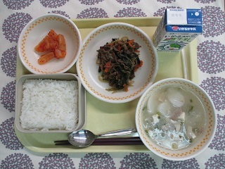 10月5日の学校給食(中学校献立)