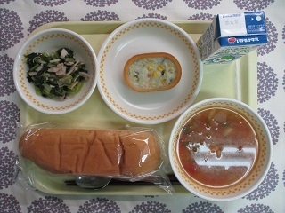 10月6日の学校給食(中学校献立)
