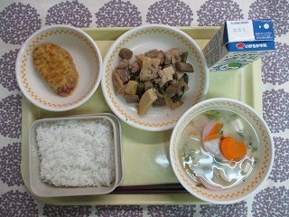 10月7日の学校給食(中学校献立)