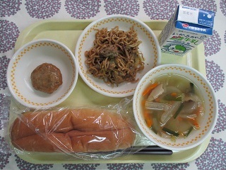 10月11日の学校給食(中学校献立)