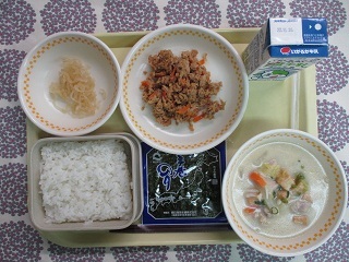 10月12日の学校給食(中学校献立)