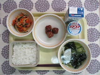 10月26日の学校給食(中学校献立)