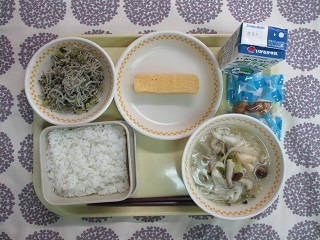10月31日の学校給食(中学校献立)