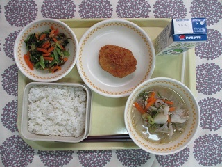 11月7日の学校給食(中学校献立)