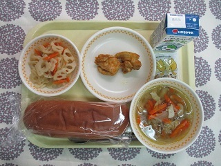 11月22日の学校給食(中学校献立)