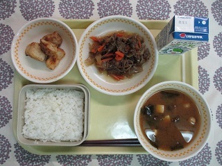 11月25日の学校給食(中学校献立)