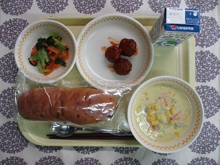 12月6日の学校給食(中学校献立)