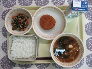 12月7日の学校給食(中学校献立)