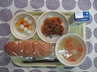 1月12日の学校給食(中学校献立)