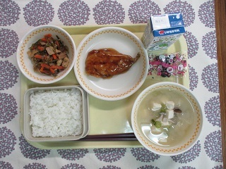 2月3日の学校給食(中学校献立)
