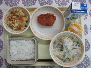 2月8日の学校給食(中学校献立)