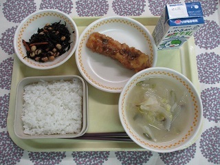 2月13日の学校給食(中学校献立)