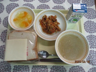 2月16日の学校給食(中学校献立)