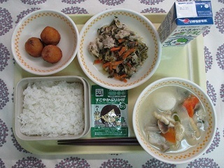 2月20日の学校給食(中学校献立)