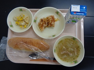 5月18日の学校給食（小学校A献立）の写真