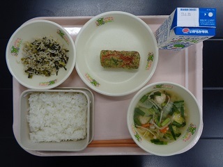 6月14日の学校給食（小学校A献立）の写真