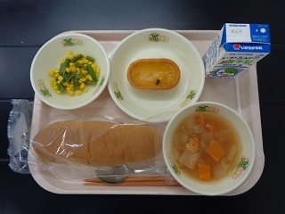 6月22日の学校給食（小学校A献立）の写真