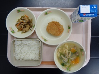 6月26日の学校給食（小学校A献立）の写真