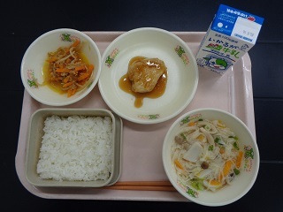 9月6日の学校給食（小学校A献立）の写真