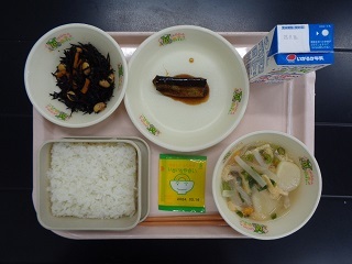 9月8日の学校給食（小学校A献立）の写真