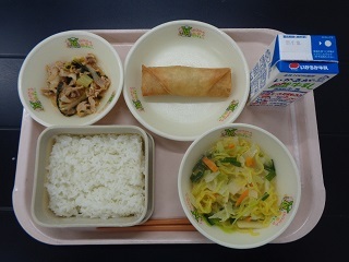 9月11日の学校給食（小学校A献立）の写真