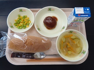 9月19日の学校給食（小学校A献立）の写真