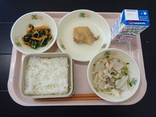 10月2日の学校給食（小学校A献立）の写真