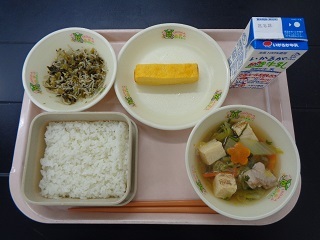 10月20日の学校給食（小学校A献立）の写真