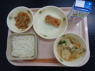 10月25日の学校給食（小学校A献立）の写真