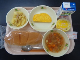 11月2日の学校給食（小学校A献立）の写真