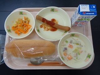 11月9日の学校給食（小学校A献立）の写真