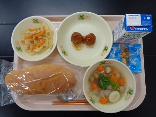 12月7日の学校給食（小学校A献立）の写真