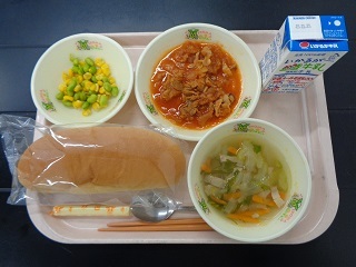 12月14日の学校給食（小学校A献立）の写真