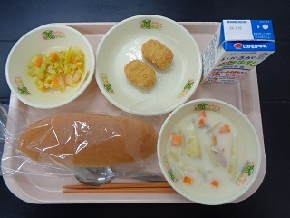 1月11日の学校給食（小学校A献立）の写真