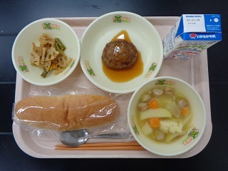 1月18日の学校給食（小学校A献立）の写真