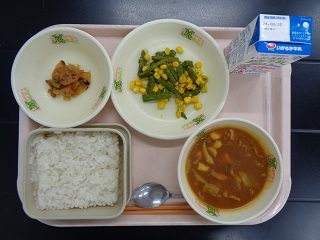 2月7日の学校給食（小学校A献立）の写真