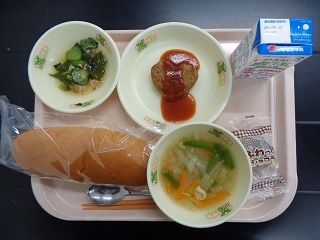 2月8日の学校給食（小学校A献立）の写真