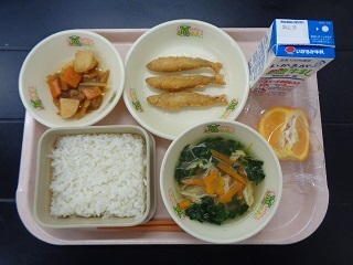 2月9日の学校給食（小学校A献立）の写真