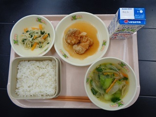 2月16日の学校給食（小学校A献立）の写真