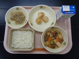 2月19日の学校給食（小学校A献立）の写真