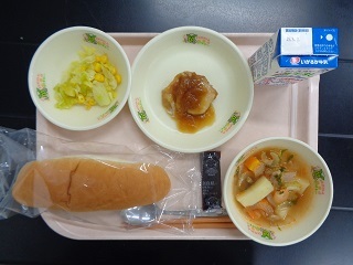 2月29日の学校給食（小学校A献立）の写真