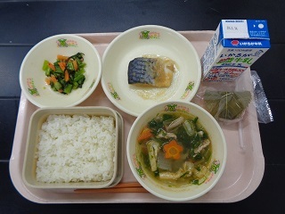 3月6日の学校給食（小学校A献立）の写真
