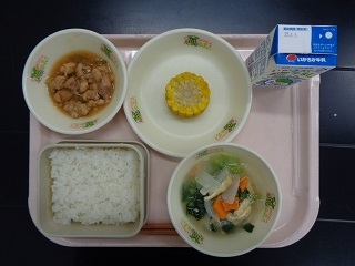 5月29日の学校給食（小学校B献立）の写真