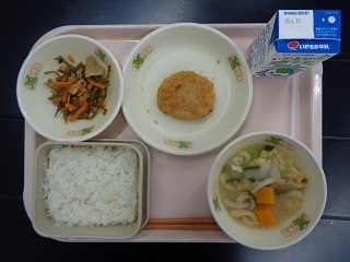 6月9日の学校給食（小学校B献立）の写真